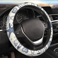Car Steering Wheel Cover with Anti-Slip Lining, Universal 15 inch Wheel Cover, Fashion Car Interior Accessories for Women Men - Sea Starfish Shells