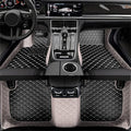 Car Floor Mats Automotive Floor Mats Vehicle Specific All Weather Protection Custom Compatible with Most of 98% Cars SUVs (Gray and Black)