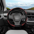 Car Steering Wheel Cover, 15 Inch Carbon Steering Wheel Cover, Breathable Anti-Slip Steering Wheels Accessories for Men Women, Car Interior Accessories for Most Cars
