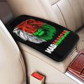 Vintage Madagascar Madagascan Flag Lion Head Auto Center Console Armrest Cover Car Handrail Box Cushion Pad Mat Universal Fit Most Vehicle Sedan Truck SUV Soft Comfort Decor Accessories