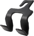 AMVOYOA 【2021 Upgraded】 Car Purse Hook, 2 in 1 Car Seat Headrest Hooks Durable Hanger Storage Holder Leather Organizer for Hanging Grocery Bags, 1 Pack, Black