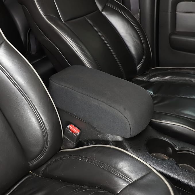 PIUGILH Center Console Armrest Soft Pad Protector Cover for Hummer H3 2005-2009,Cloth Fabric Car Armrest Cushion