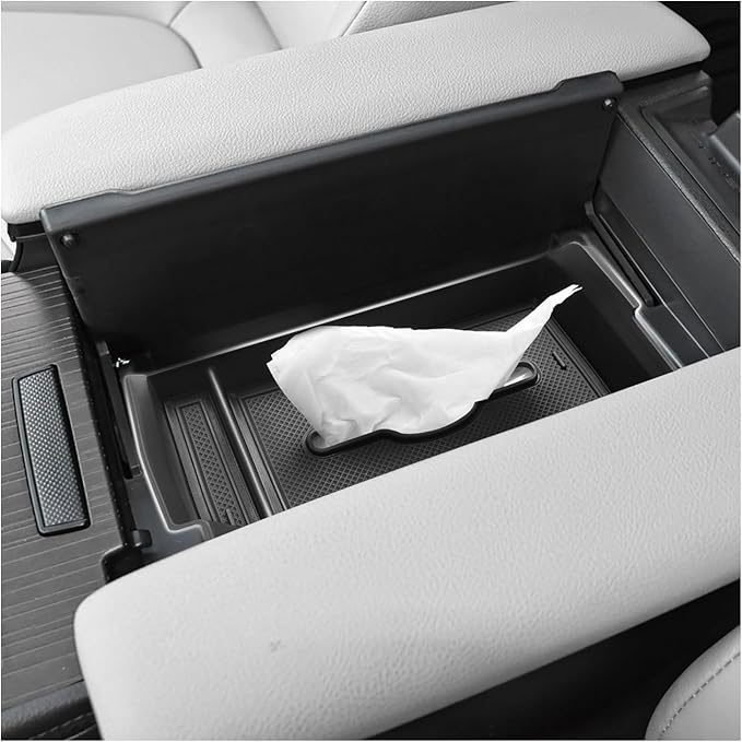 SXCY for 2025 2026 Toyota Sienna Center Console Organizer for Toyota Sienna 2021-2025 2026 Center Console Tray 2024-2026 Sienna Accessories Tissue Tray Paper Towel Organizer Enhanced Tissue Storage