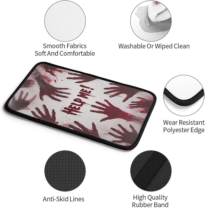 Universal Car Center Console Cushion Pad, Red Hand Soft Waterproof Car Center Console Cover Auto Armrest Seat Box Cover Protector for Most Vehicle SUV Truck Car
