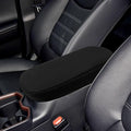 Car Armrest Center Console Covers for Toyota RAV4 Accessories 2026 2025 2024 2019 2020 2021 2022 2023, PU Leather Middle Console Lid Cover Pad Protector(Black with Cushion Flat)