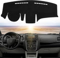 Dashboard Dash Cover Mat Carpet Compatible with 2011-2016 Chrysler Town & Country;2011-2020 Dodge Grand Caravan