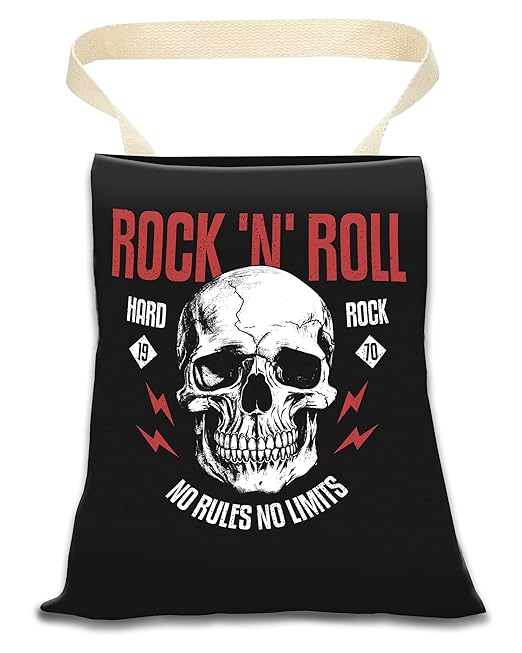 ANKVRP Car Trash Can, Durable Hanging Car Trash Garbage Bag, Cute Automotive Garbage Cans Organizer, Black Rock Skull