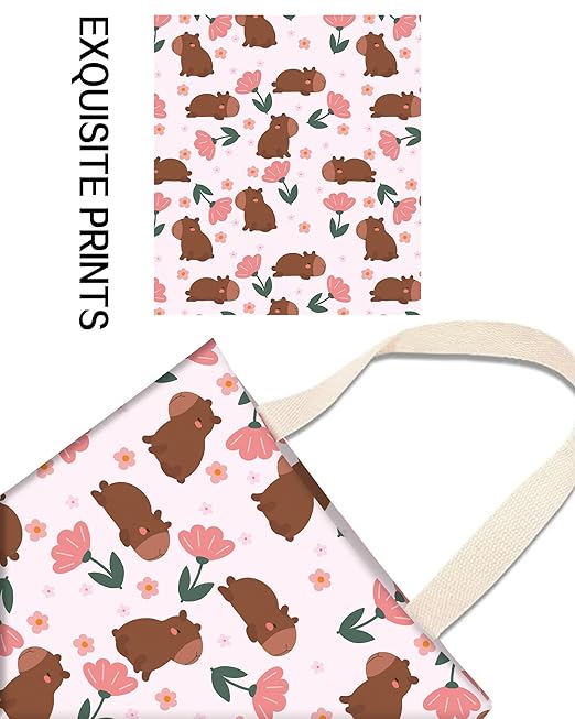 ANKVRP Car Trash Can, Durable Hanging Car Trash Garbage Bag, Cute Automotive Garbage Cans Organizer, Cute Brown Bear Flower