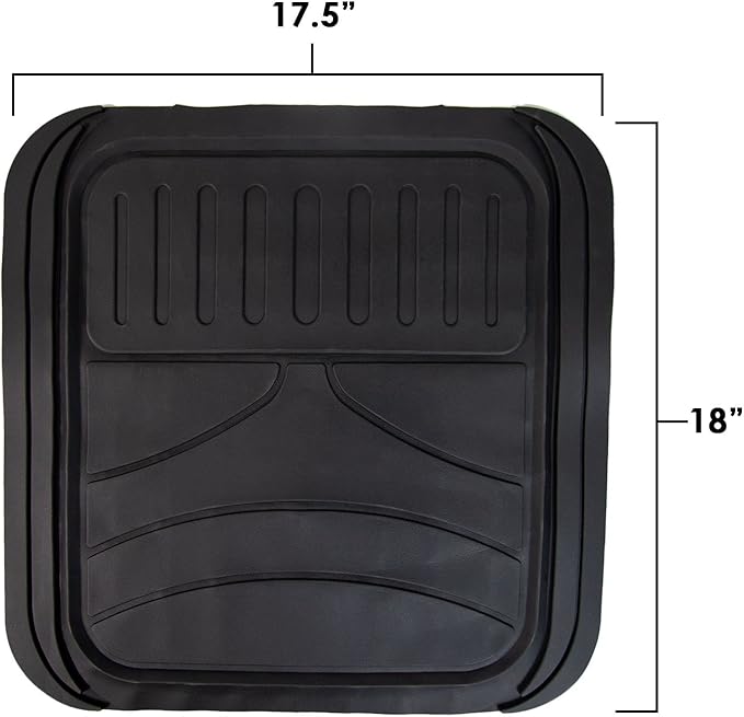 FH Group Automotive Floor Mats - Heavy-Duty Monster Eye Rubber Floor Mats for Cars, Universal Fit Full Set, Climaproof Floor Mats, Trimmable Floor Mats for Most Sedan, SUV, Truck Floor Mats Burgundy