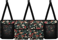 Floral Mushroom Car Trunk Organizer Foldable Backseat SUV Organizer Multifunctional Storage Carrying Caddy Tool Tote Bag Storage Bag for Camping