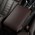 Car Armrest Cover Pad for BMW 3 Series 340i 330d 330i 320i 2000-2025 Premium Leather Center Console Armrest Cushion Pad Anti-Scratch Waterproof Auto Interior Accessories Dark Brown