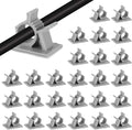 30 Pack Viaky Wire Holder for 0.4 Inch(Max) Cable - Cable Management Organizer Cable Clips Strong Adhesive Cord Hooks - Home, Office, Car, Cubicle, Desk, Wall, Nightstand Accessories - Grey