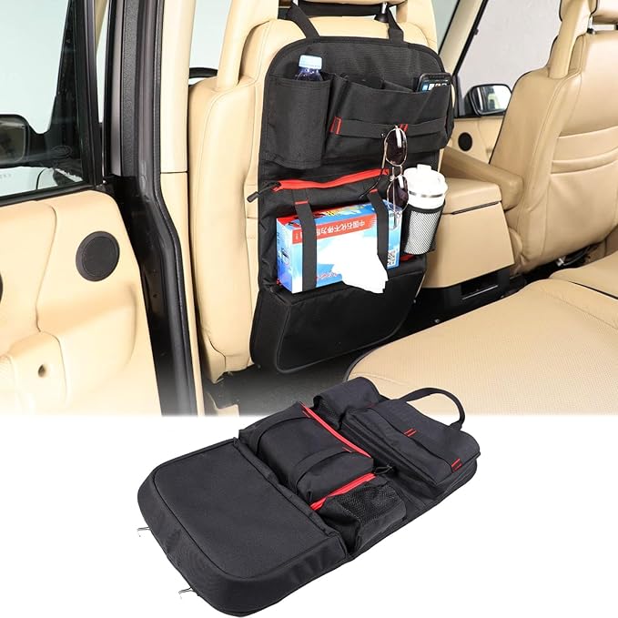 Car Back Seat Organizer Compatible with Land Rover Discovery 2 1998-2003,Oxford Cloth Multi-functional Backseat Storage Bag Pocket Car Interior Accessories