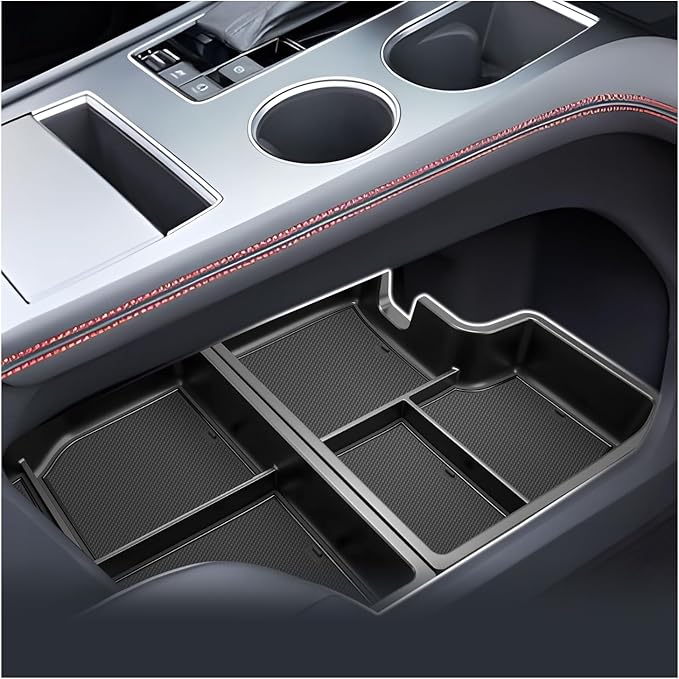 SXCY for 2025 2026 Toyota Sienna Under Console Organizer [Not for Console w/Cool Box] for 2021-2025 2026 Toyota Sienna Accessories 2021-2026 Sienna Under Console Organizer Tray for 2025 2026 Sienna