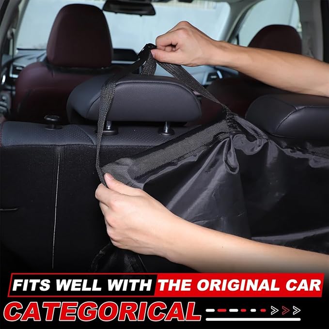 Car Trunk Organizer, Oxford Cloth Foldable Hanging Large Capcity Vehicle Backseat Cargo Storage Bag, Collapsible Automotive Trunk Organizer Bag, Universal for Truck SUV Van