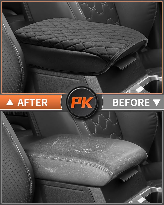 Shademax Custom for 2026 2025 Toyota 4Runner Center Console Cover Armrest Cover for 4Runner Accessories 2025 Truck Arm Rest Cushion Pad PU Leather Middle Console Cover Armrest Seat Box Protector