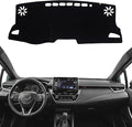 KEYOOG Dashboard Cover Dash Mat Fit for to-yota Corolla 2024-2020 (Without HUD Models),(2019 SE XSE Hatchback) Car Dash Board Mat Anti-Glare Carpet,Non-Slip Pad Sunshield Protector (Black)
