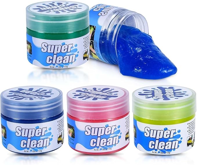 Car Cleaning Gels, 2-Pack Universal Auto Detailing Tools Car Interior Cleaner Putty, Dust Cleaning Mud for PC Tablet Laptop Keyboard, Camera, Printers