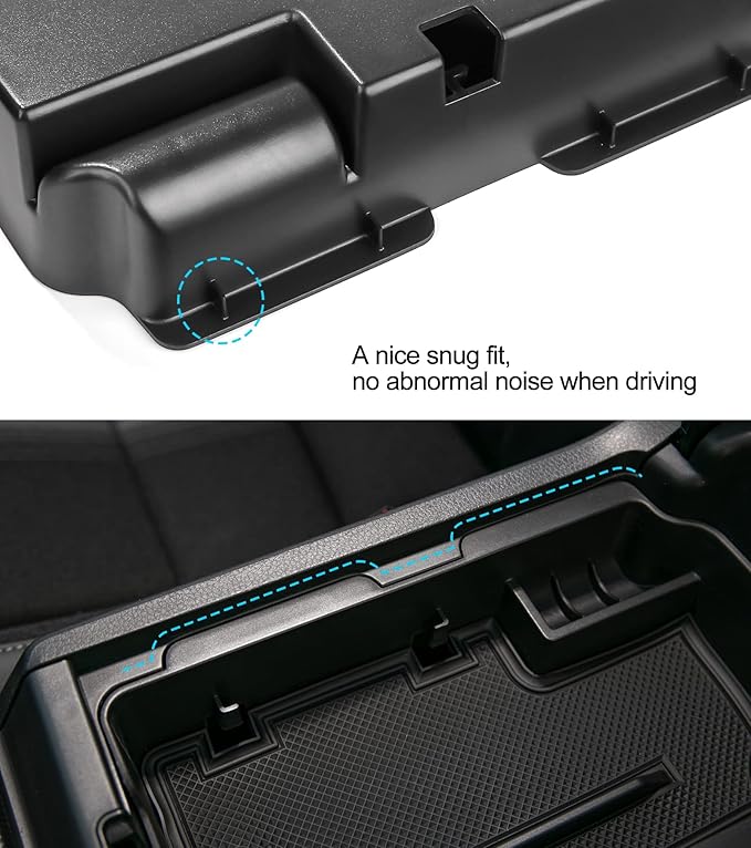 Thenice for 11th Gen Civic Armrest Storage Box Insert Tray Glove Box Organizer for Honda Civic 2022 2023 2024 2025 2026 with CVT