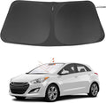 Windshield Sun Shade Custom Fit for 2011-2016 Hyundai Elantra Accessories Foldable Sunshade Sun Blocker Protect Car from Sun Rays & Heat Damage Keep Car Cooler