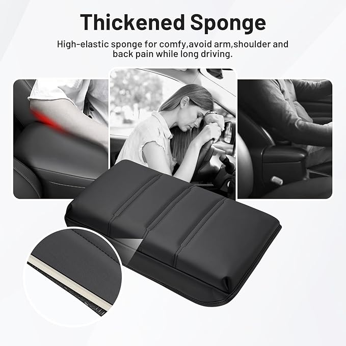 Autorder Center Console Cover for 2023-2025 2026 Honda CR-V CRV Accessories Armrest Cover Anti-Scratch Middle Console Pad Armrest Protector