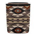 Car Trash Bags for Back Seat Car Garbage Bin with Lid Foldable Auto Interior Storage Bags Hanging Accessories, Southwestern Geometric Aztec Tribal Print