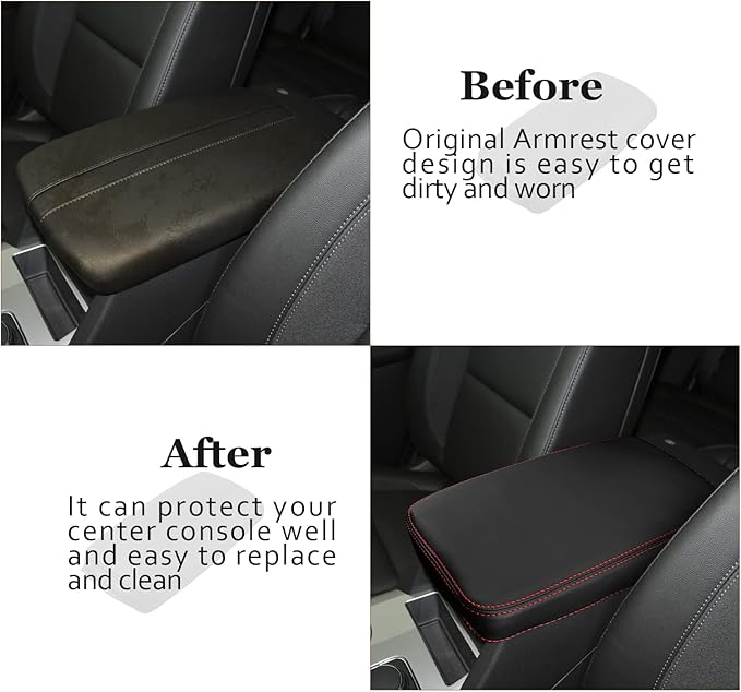 SKTU 2021-2026 Chevy Blazer Center Console Cover 2024 2025 2026 Chevy Blazer Armrest Cover 2024 2025 2026 Chevy Blazer Accessories Seat Box Cover Protector 2024 2025 2026 Blazer Center Console Cushion