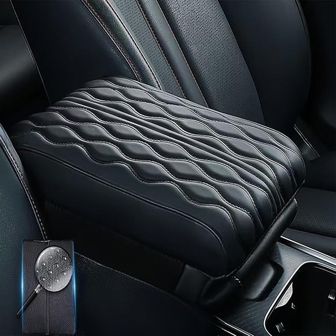 Car Armrest Pad for Mercedes Benz S Class S500 S580 S580e Waterproof Center Console Pad Car Armrest Seat Box Cover Protector Universal Arm Rest Cushion Pads,C