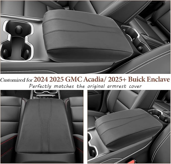 SKTU for 2025 2026 Buick Enclave Center Console Cover for 2024 2025 2026 GMC Acadia/ 2025 2026 Buick Enclave Armrest Cover GMC Acadia 2025 2026 Accessories Enclave Accessories Center Console Cushion