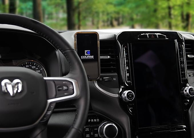 Course Motorsports Direct Fit Phone Mount - Dodge Ram 1500/2500/3500/4500/5500 (2019+) *See Product Description for Fitment Guide* - Right - Wireless Charger Compatible with MagSafe - QI1