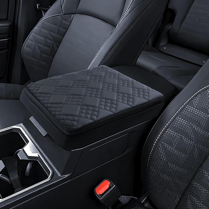 Armrest Cover for 2025 2026 Toyota 4Runner Accessories Center Console Middle Lid Pad Protector for Car Elbow Rest-Thickened