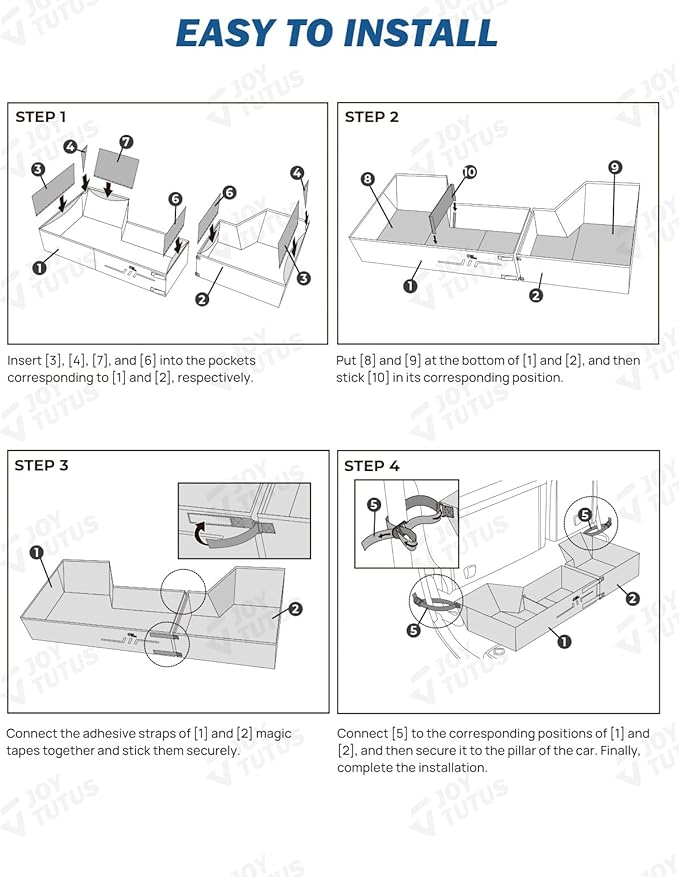 JOYTUTUS Under Seat Storage Compatible With Ram 1500 2019 2020 2021 2022 2023 2024 2025 2026 Crew Cab(New Body Style), Underseat Truck Under Seat Storage Organizer Back Seat Accessories