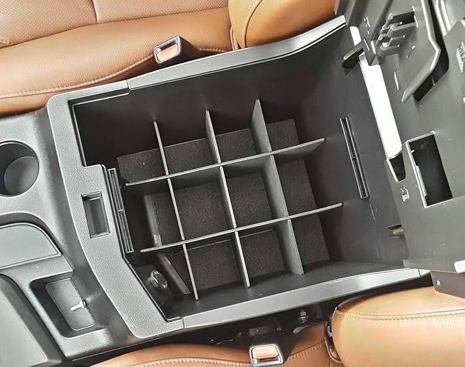 Vehicle OCD - Center Console Organizer for Toyota Tundra (2007-2013) / Sequoia (2008-2022) - Made in USA - SLX111