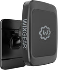 WixGear Magnetic Phone Car Mount, Universal Stick On Dashboard Magnetic Car Mount Holder, for Cell Phones and Mini Tablets with Fast Swift-snap Technology, (Newer Model)