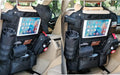 Upgrade Tactical Seat Back Organizer Molle Car Seat Organizer with 4 Detachable Pouches: Trauma Medical Pouch, Water Bottle Pouch, Vehicle Protector Organizers (Modern B Black)
