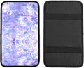 Car Armrest Cover Auto Center Console Pad Arm Rest Cushion Soft Car Accessories Universal for Most Vehicle (Crystal Texture Pattern Design)