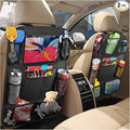 2 PCS Car Backseat Organizer, Heavy Duty Seat Back Storage Bag with Touch Screen Tablet Holder, Waterproof Kick Mats Back Seat Protector for Kids Toddlers, Car Accessories (Normal)