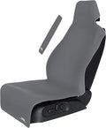 Gorla Gear Gray Premium Universal Fit Waterproof Stain Resistant Grey Car Seat Cover Neoprene Non-Slip Bucket Seat Dog Sweat Proof Protector Save Your Leather Cloth Seats Van Truck Auto SUV Sedan