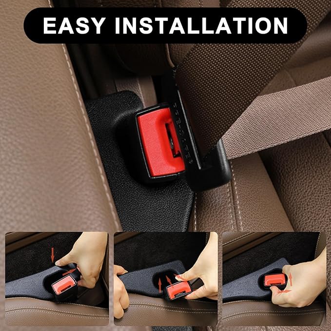 2 Pack Car Seat Gap Filler Car Seat Gap Interior Universal Fit PU Leather Car Seat Gap Plug for Filling Gaps Between Seats and Consoles Stop Things from Dropping