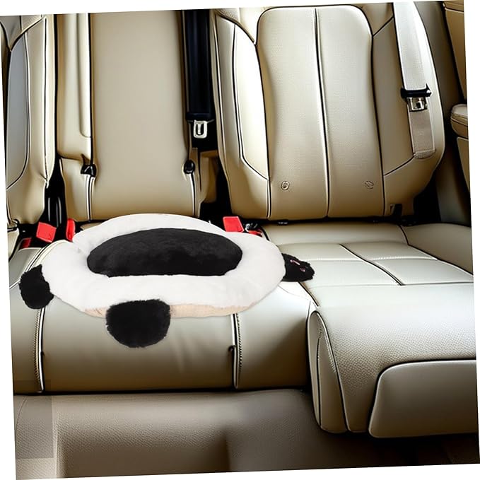 GLEAVI Cute Panda Car Seat Cushion Lumbar Support for Adults Easy to Install Comfortable Driving Accessory for Christmas and Birthdays