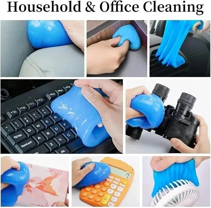 Car Cleaning Gel - Reusable Interior Detail Putty for Cars, Keyboards, and Notebooks - Magic Cleaning Gel for Effective Dirt Removal(3pcs)