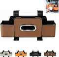 Car Organizers and Storage Box, Car Organizers and Storage Box Multifunctional with Tissue Holder, for Hold Phones, Snacks, Drinks, And Handbags