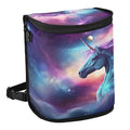MNSRUU Car Trash Can with Lid, Unicorn Starry Sky Car Trash Bag Hanging Organizers and Storage for Front Back Seat, Leak-Proof Trash Bin
