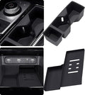 VONAX Cup Holder Insert & Wireless Charging Pad Protector Compatible with KIA Sorento 2026 2025 2024 2023 2022 2021, Center Console Cup Holder & Wireless Charging Mat for Sorento Accessories, Black