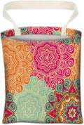 ABUIFDK Cute Car Organizer and Storage Bag, Hanging Trash Bin for Vehicle, Travelling, Camping - Colorful Flowers Pattern