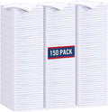 GLIMGLINT White Microfiber Cleaning Cloth, 150 Pack Cleaning Rags, Cleaning Towels with 3 Color Assorted, 14"X12"