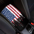 Mintutlipy Colorful American Flag Automotive Armrest Cushion Cover Car Accessories Car Center Console Seat Box Cover Easy to Clean Washable