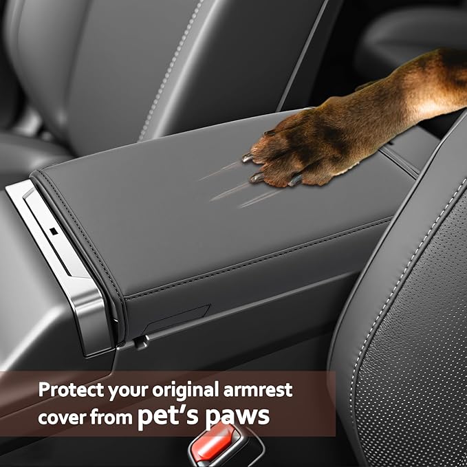 SKTU for 2026 Toyota RAV4 Armrest Cover for 2026+ Toyota RAV4 (LE/SE/XLE Premium/Woodland/XSE/Limited) Center Console Cover Toyota RAV4 2026 Accessories Console Cushion Cover with Storage Pocket