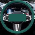 Cooling Steering Wheel Cover, Car Steering Wheel Cover, Anti-Slip Car Steering Wheel Protective Cover, Fit 12.6-16 Inch, for Car SUV Truck Van, for Women & Men (Dark Green)