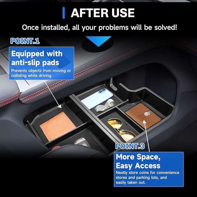 SXCY for 2025 2026 Toyota Sienna Under Console Organizer [Not for Console w/Cool Box] for 2021-2025 2026 Toyota Sienna Accessories 2021-2026 Sienna Under Console Organizer Tray for 2025 2026 Sienna